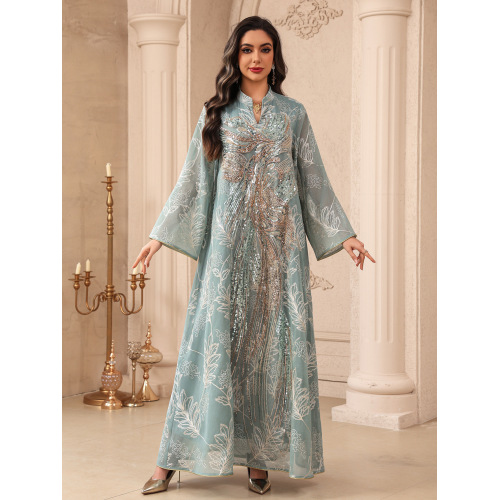 لباس شب لوکس منجوق Jalabiya Abaya