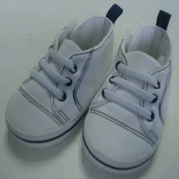 White Baby Sports Shoes For Boys