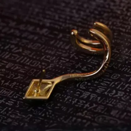 "Golden Dynasty" Designed Earrings Applied