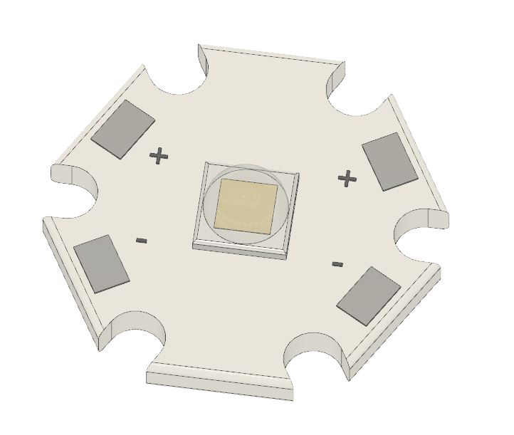 Metal Core PCB with 1 LED chip