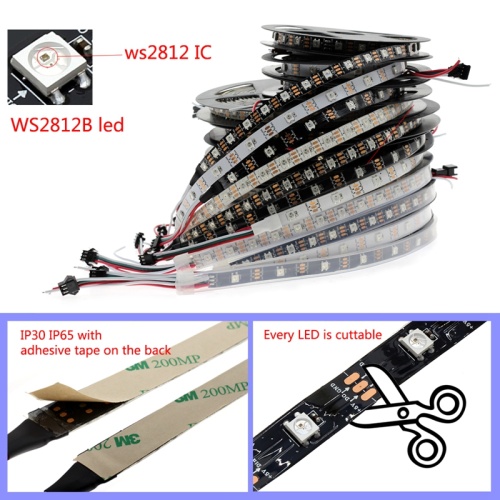 60LED/M RGB Individually Addressable WS2812B LED Pixel Strip