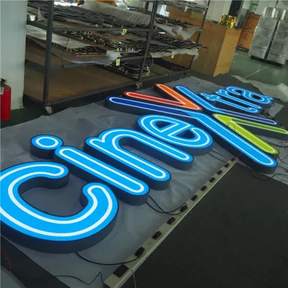 Metal Light Up Letters Raised Lettering