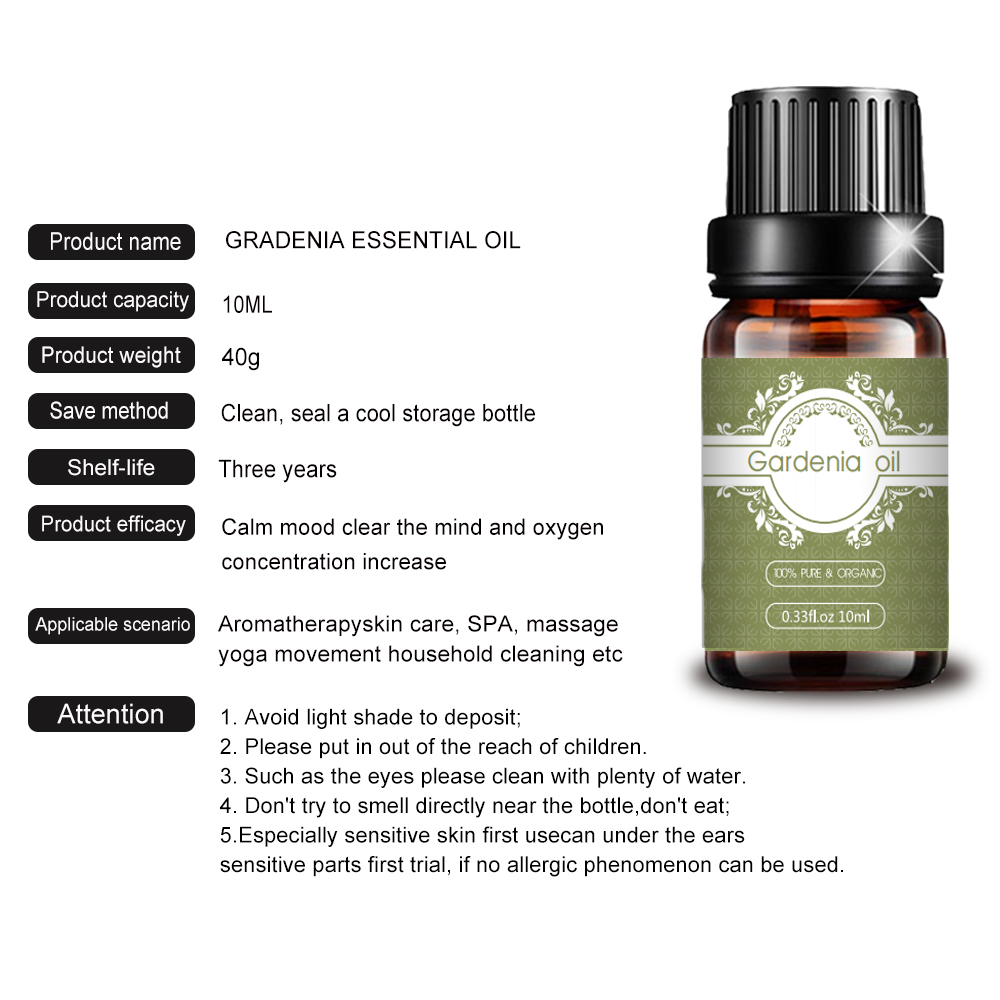 Hot selling factory price natural gardenia essential oil