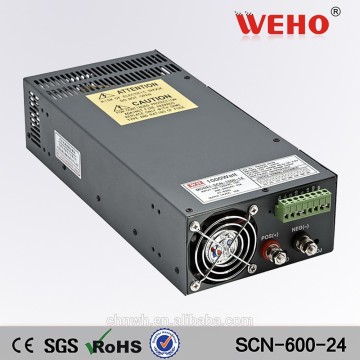 SCN-600-24 CE approved 24v 25a 600W Parallel function Switching power supply