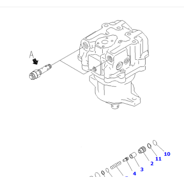 Original 706-77-01320 MOTOR ASS'Y FOR PC1250 PC1100 in stock