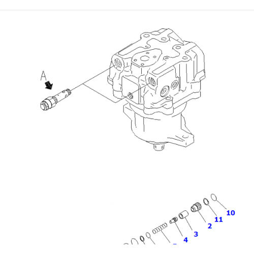 Original 706-77-01320 MOTOR ASS'Y FOR PC1250 PC1100 in stock