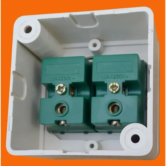 Настенный кнопочный переключатель европейского типа для поверхностного монтажа (S2001)