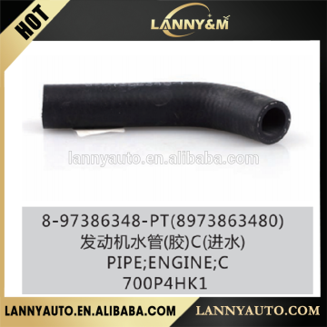 8973863480 8-97386348-PT auto coolant pipe 4HK1 Engine pipe for 700P