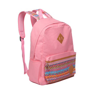 Mga tinedyer ng kolehiyo na bookbag bohemia style canvas daypack mochilas teens girls school bags backpack para sa mga tinedyer