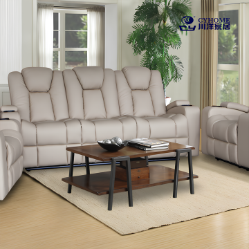 Elegant Off-White Power Recliner for Living Room