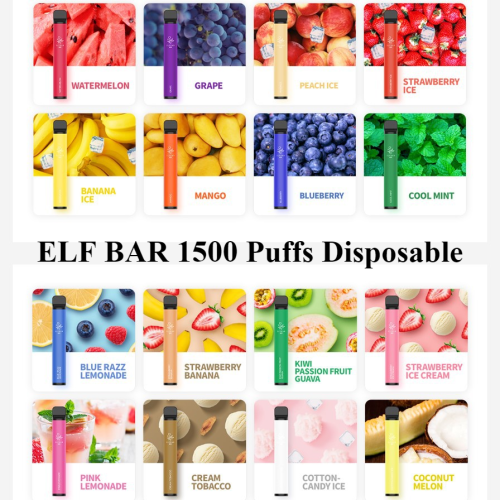 Melhores marcas globais Elf Bar 1500 Puffs