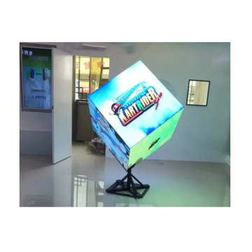 LED Cube Logo Display لشاشات الفيديو الداخلية والخارجية للمتجر P2.5 P3 P3.91 P4.81