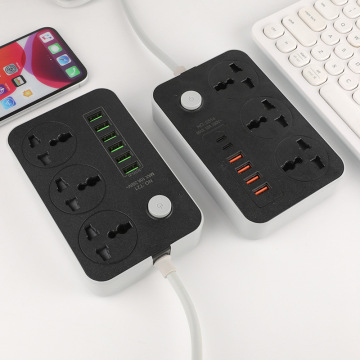 British/American/European Standard USB Smart Plug Multi Socket Power Strip
