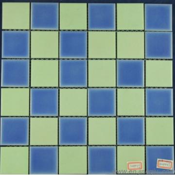 Mixed color ceramic mosaic for interior wall