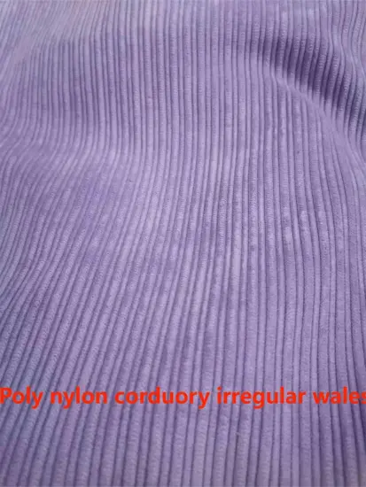 Polyester Nylon Corduroy Irregular Wales Fabric
