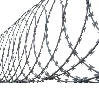 Galvanized razer barbed wire