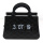 Metal black handbag flip clock