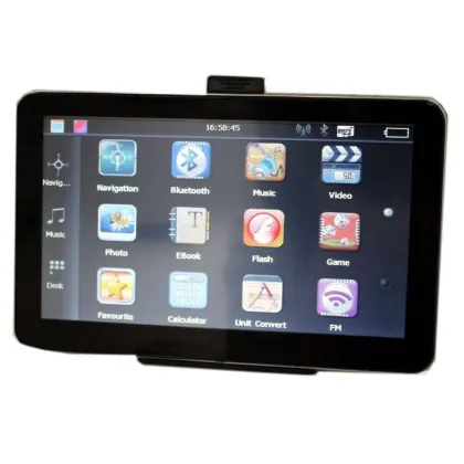 Black 128m Gps Car Navigation System With Mediatek Mt3351 533mhz