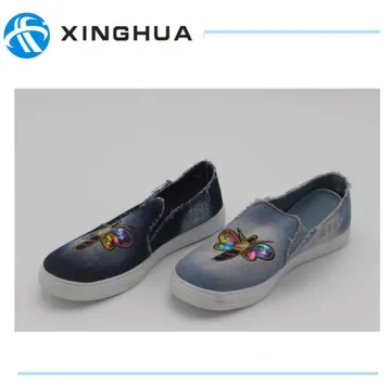 Confortable Man Canvas Shoes with Butterfly