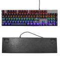 104 ปุ่ม RGB Keyboard กลไกการเล่นเกมขนาดกะทัดรัด