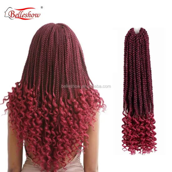 Hot sell wholesale 18inch synthetic hair extensions Senegalese curly twist cheap  new fashion  box  Hair