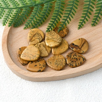 High Quality Picture Jasper Fat Water Drop Shaped