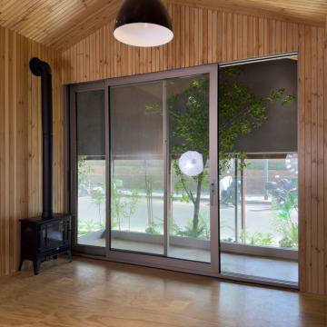 Custom Design Big Vision Thermal Break Aluminum Double Glass Sliding Patio Door