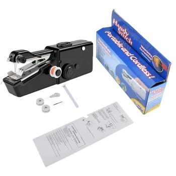 Handy Stitch Mini Electric T-Shirt Edge Hand Manual Sewing Machine - Beginner Price