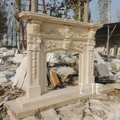 Customized Service louis fireplace marble