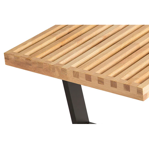 Nelson Style Natural Wood Garden Outdoor Bench
