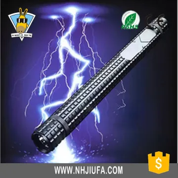 LED Rechargeable Telescopic Zoom Mace Self Defense Flashlight
