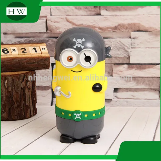 cartoon pirate minions stainless steel vacuum tube sealed travel drinking water bottle mug cup