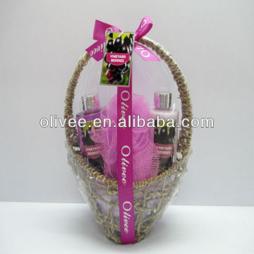 sea grass basket bath item set for sale