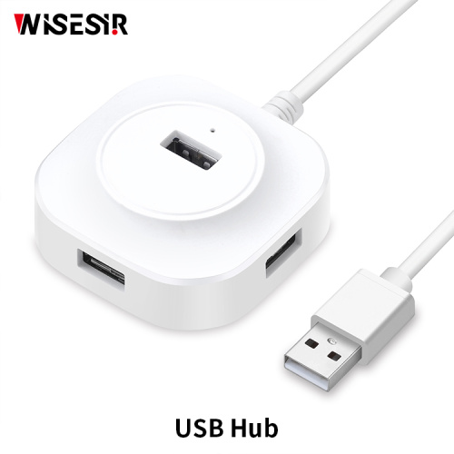 多機能4 in 1 USB2.0ハブスプリッターホワイト