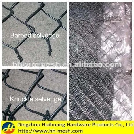 Commercial galvanized color steel chain link fence