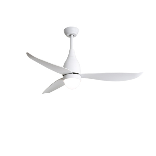 White color body ceiling fan with light