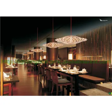 creative wooden pandent lighting modern fashion elegant wooden lamp