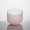 Lunar Pink Crystal Singing Bowl Advanced Pearlescent Color