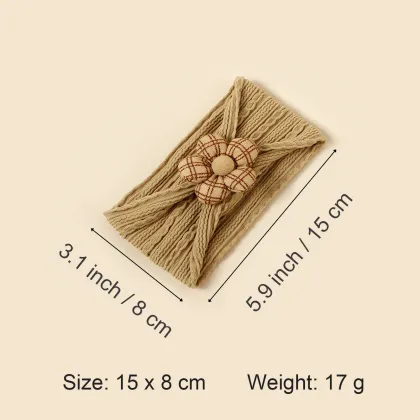 Nylon Flower Ornament Hairband for Baby Girls
