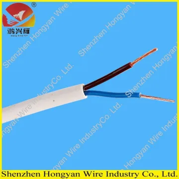 stranded copper conductor pvc flat flexible wire