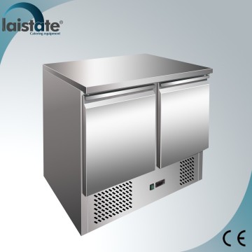 Stainless Steel Counter Top Salad Refrigerator/Freezer