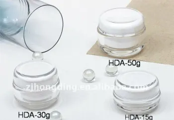 plastic acrylic round cosmetic jar