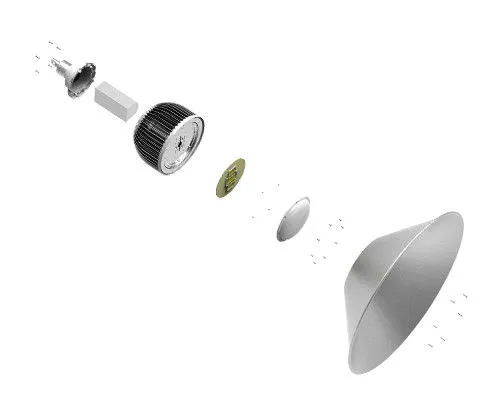 70w 7000 Lumens Cree Led High Bay Lamps / Led Lighting Fixtures With 50000 Hours Life