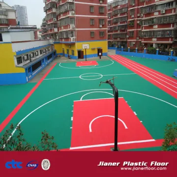 PP interlocking flooring for basketball sport court