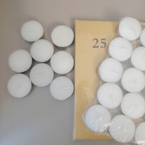 Wholesale smokeless clean burning 25 pack Tealight Candles
