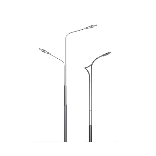 Poteau galvanisé pour lampadaire LED