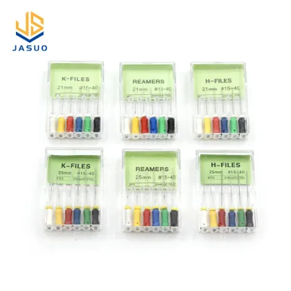 Stainless Steel Root canal Dental K Files / Dental H Files / Hand Use Dental Endodontic Files