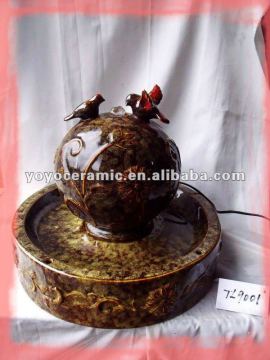 ceramic tabletop rolling ball fountain