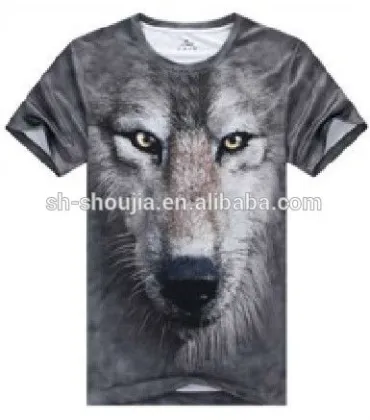 t-shirts fashion custom 3d printing t-shirts 100%cotton