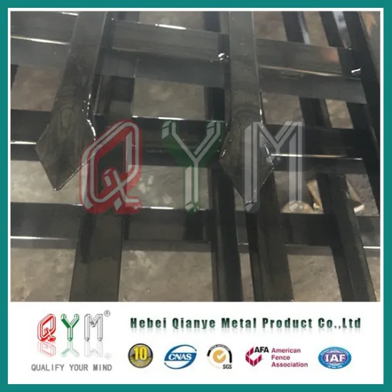 Galvanized Picket Weld Fence/Ornamental Iron Steel Factory Price